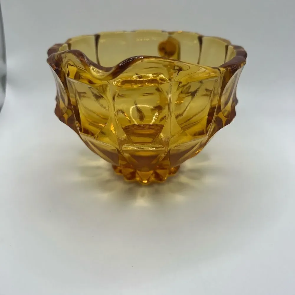 Fenton Valencia Amber Creamer Glass Vintage Glass